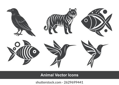 Set Animals icon vector file