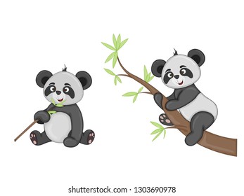 set of animals in vector isolated on white background. Cute illustrations of cartoon animals.