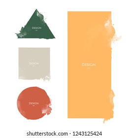 Set of Announcement Badge templates design illustration