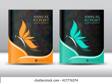 Set Annual report template, cover design, brochure flyer, booklet, portfolio, Leaflet, presentation, book, catalogs, newsletter, butterfly, magazine ads, presentation