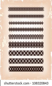 set of antique arabesque of patterns