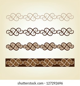 Set of antique vector elements