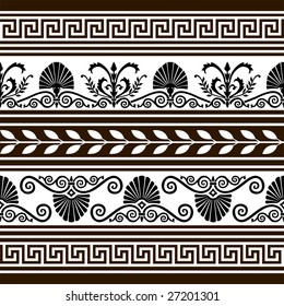 Set of  antique vector elements and borders