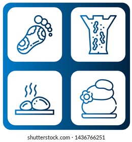 Set of apitherapy icons such as Reflexology, Leech therapy, Lithotherapy , apitherapy