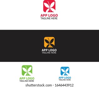 Set of App Icon Template with Guidelines