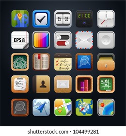 Set Of App Vector Icons