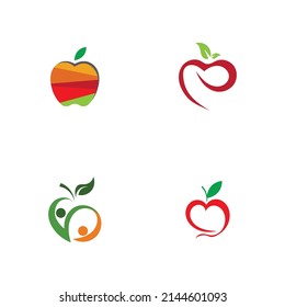 conjunto de plantillas de diseño de ilustración de logotipo de Apple