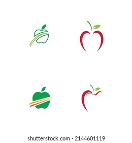 conjunto de plantillas de diseño de ilustración de logotipo de Apple