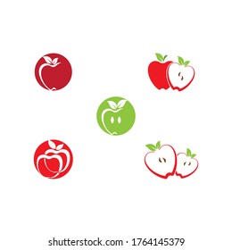 Establecer la plantilla de icono de diseño de ilustración de vector de Apple