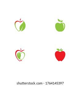 Set Apple vector illustration design icon logo template
