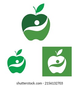 conjunto de plantillas de logotipo de ilustraciones vectoriales de Apple
