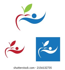 conjunto de plantillas de logotipo de ilustraciones vectoriales de Apple