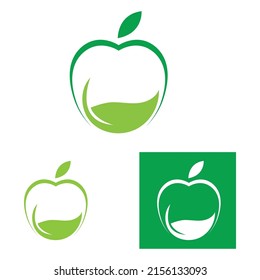 set of Apple vector illustration logo template
