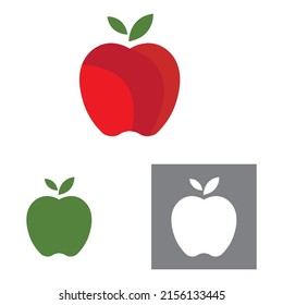 set of Apple vector illustration logo template