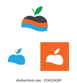 Set von Apfel-Vektorgrafik-Design-Vorlage