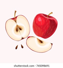 Set of apples