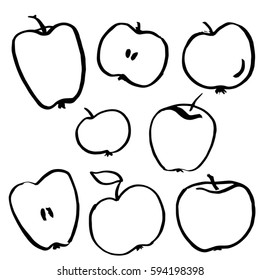  Apple Drawing Images Stock Photos Vectors Shutterstock