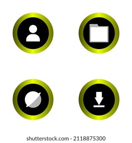 a set of application icon design illustrations on gadgets, phones, etc.