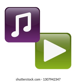 set of applications menu