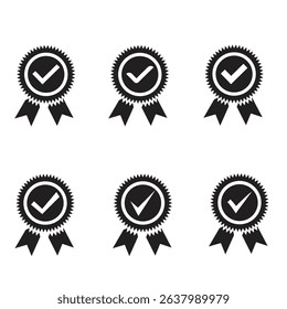 SET Approved certified icon. Certified seal icon