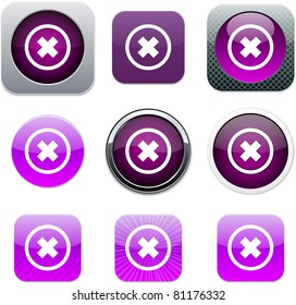 Set of apps icons. Vector illustration.