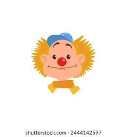 set of april fools funny clowns funny