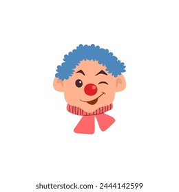 set of april fools funny clowns funny