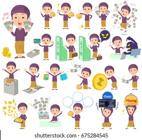 A set arab men with concerning money and economy.
There are also actions on success and failure.
It's vector art so it's easy to edit.