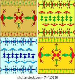 Set of the Arabian ornaments, east culture