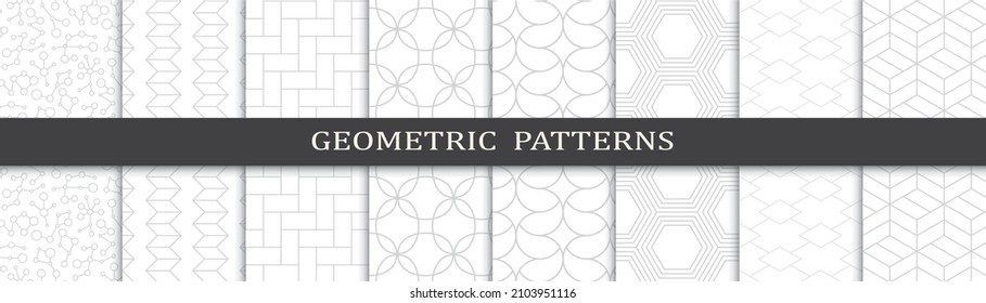Set of arabic seamless patterns. Asian geometric traditional design islamic pattern. Seamless arabic ramadan pattern.