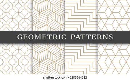 Satz von arabischen nahtlosen Mustern. Asiatische geometrische, traditionelle Design-islamische Muster. Nahtlose arabische Rmadan-Muster.