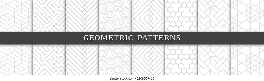 Satz von arabischen nahtlosen Mustern. Asiatische geometrische, traditionelle Design-islamische Muster. Nahtlose arabische Rmadan-Muster.