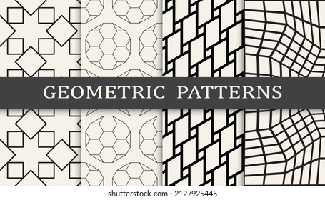 Satz von arabischen nahtlosen Mustern. Asiatische geometrische, traditionelle Design-islamische Muster. Nahtlose arabische Rmadan-Muster.