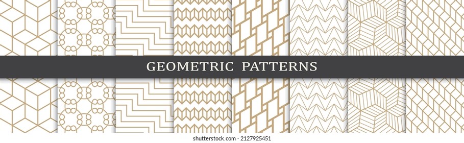 Satz von arabischen nahtlosen Mustern. Asiatische geometrische, traditionelle Design-islamische Muster. Nahtlose arabische Rmadan-Muster.