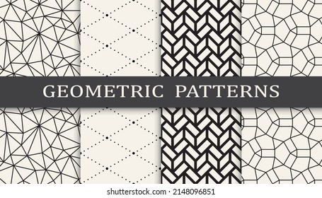 Satz von arabischen nahtlosen Mustern. Asiatische geometrische, traditionelle Design-islamische Muster. Nahtlose arabische Rmadan-Muster.