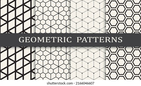 Set of arabic seamless patterns. Asian geometric traditional design islamic pattern. Seamless arabic ramadan pattern.