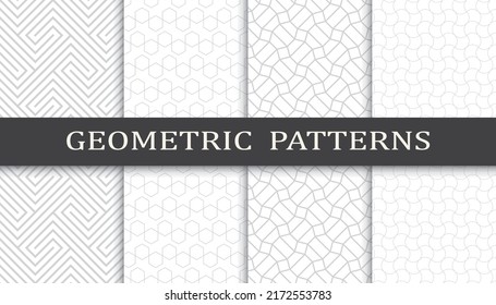 Satz von arabischen nahtlosen Mustern. Asiatische geometrische, traditionelle Design-islamische Muster. Nahtlose arabische Rmadan-Muster.