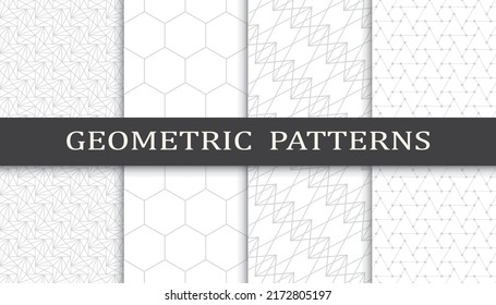 Set of arabic seamless patterns. Asian geometric traditional design islamic pattern. Seamless arabic ramadan pattern.