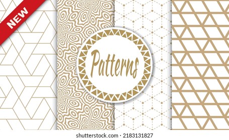 Conjunto de patrones árabes sin fisuras. Patrón islámico geométrico tradicional de diseño asiático. Patrón de ramadán árabe sin foco.
