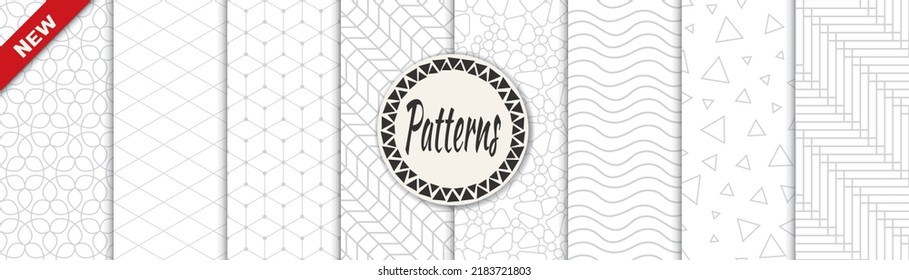 Set of arabic seamless patterns. Asian geometric traditional design islamic pattern. Seamless arabic ramadan pattern.