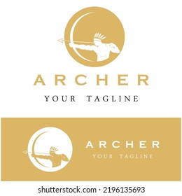 set of archer logo with slogan template