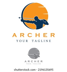 set of archer logo with slogan template