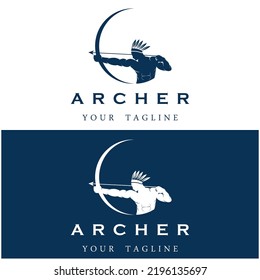 set of archer logo with slogan template