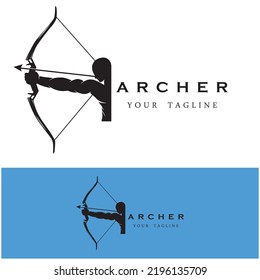 set of archer logo with slogan template