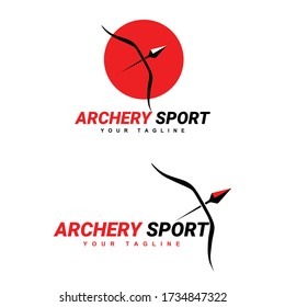 set of archery Logo Template Design Vector, Emblem, Design Concept, Creative Symbol, Icon 