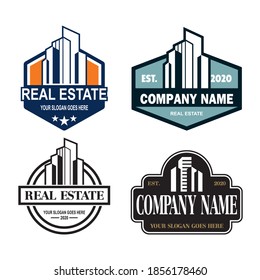 ein Satz von Architektur-Vektorgrafik , ein Set von Immobilien-Logo