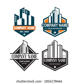 Un Conjunto De Vectores De Arquitectura , Un Conjunto De Logotipos Inmobiliarios