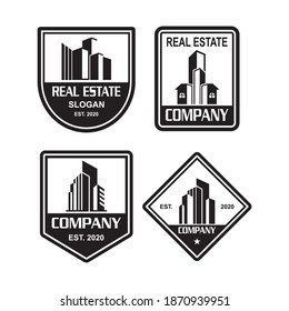 Un Conjunto De Vectores De Arquitectura , Un Conjunto De Logotipos Inmobiliarios