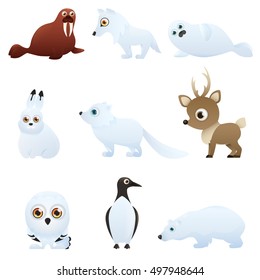 Polar Animal Vector Illustration Stock Vector (Royalty Free) 460903459 ...