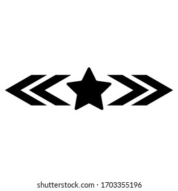Set of Army Logo. Military Insignia Symbol, Badge, Label. Vintage Distressed Military Stars.